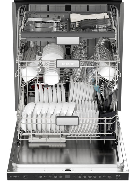 Sharp 24 in. Stainless Steel 47dB Dishwasher