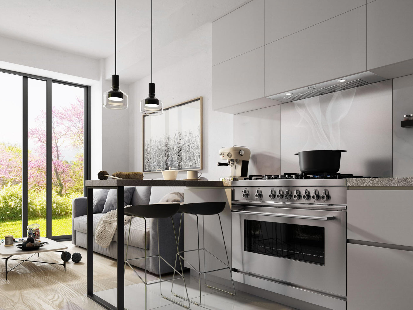 PALERMO Insert Range Hood 28" wide - 600CFM