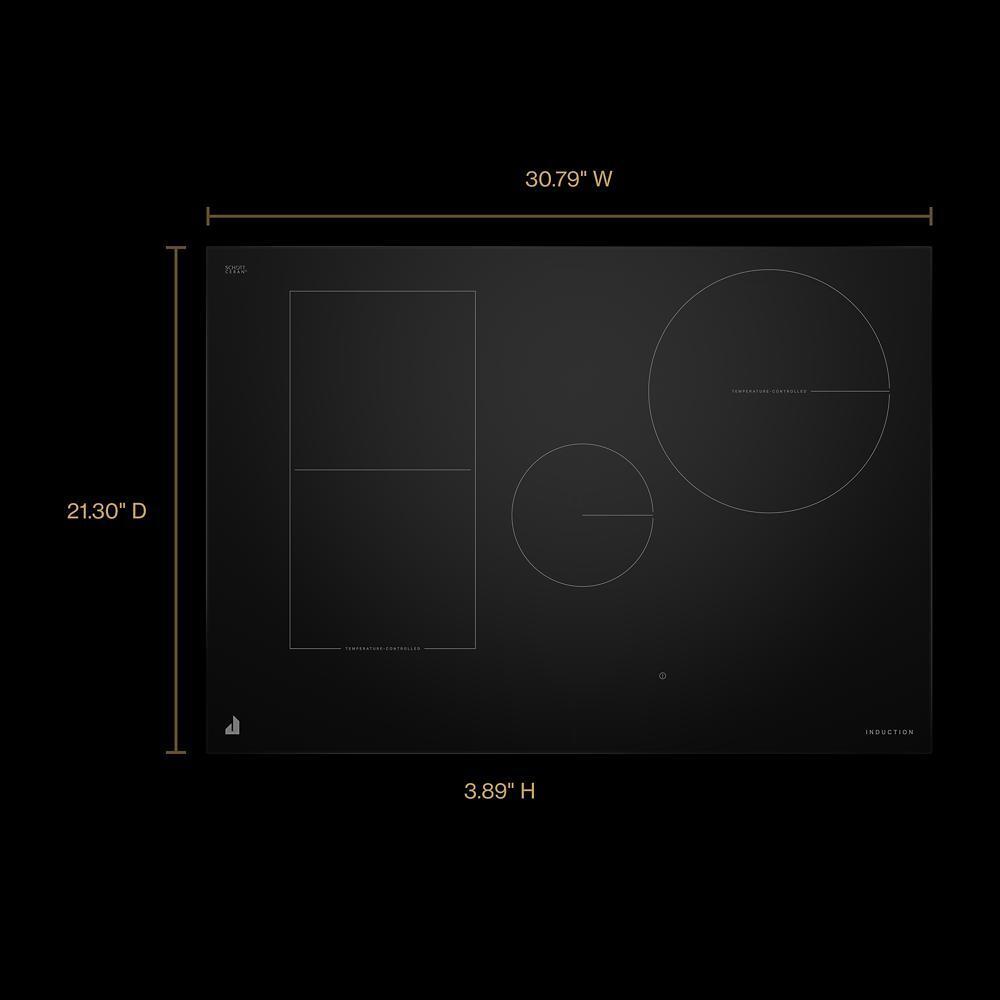 30" Oblivion Smart Induction Cooktop with Temperature-Controlled Cooking
