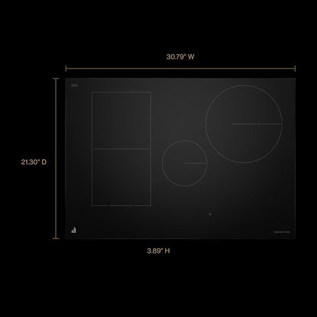 30" Oblivion Smart Induction Cooktop with Temperature-Controlled Cooking