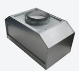 Inline Blower Shell Kit - 8" or 10" duct size compatible. For use with 1200 cfm hood models ONLY.