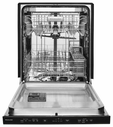 46 DBA Dishwasher with Third Level Rack and PrintShield™ Finish, Pocket Handle - Black Stainless Steel with PrintShield™ Finish
