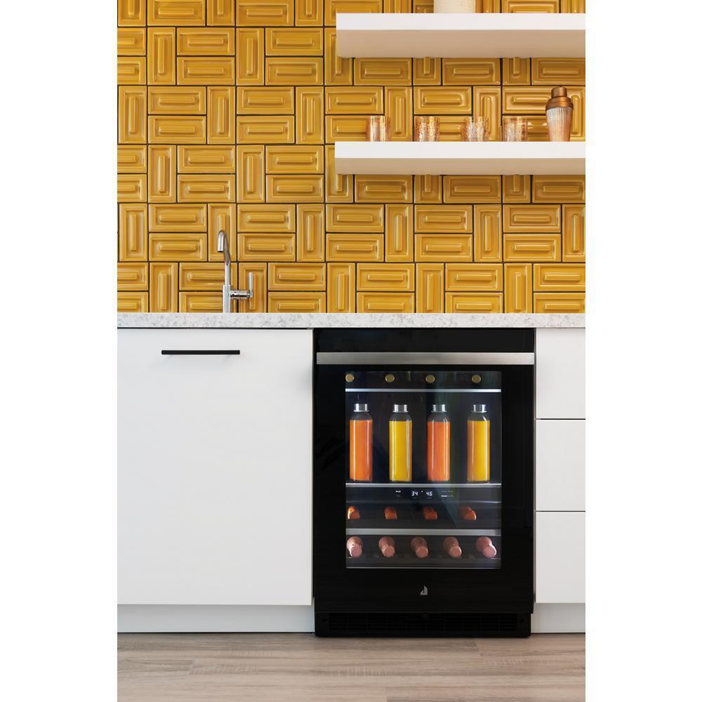 NOIR™ 24" Built-In Undercounter Beverage Center - Left Swing