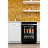 NOIR™ 24" Built-In Undercounter Beverage Center, Right Swing