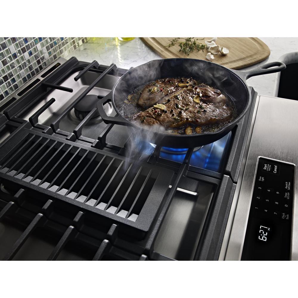 30-Inch 4-Burner Dual Fuel Downdraft Slide-In Range