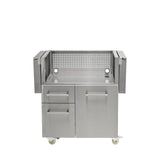 30" Flat Top Grill Cart