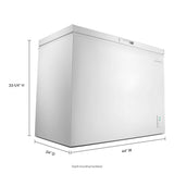 9.0 Cu. Ft. Compact Freezer with Flexible Installation White