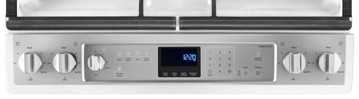 5.8 Cu. Ft. Slide-In Gas Range with EZ-2-Lift™ Hinged Grates - White Ice