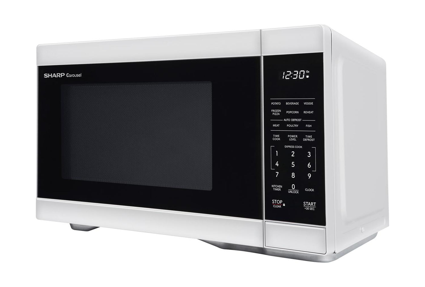 Sharp 1.1 cu. ft. 1000W White Countertop Microwave Oven
