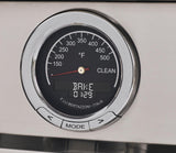 36" Professional Series range - Electric self clean oven - 6 brass burners