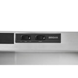 Broan® 36-Inch Convertible Under-Cabinet Range Hood, 230 Max Blower CFM, Stainless Steel