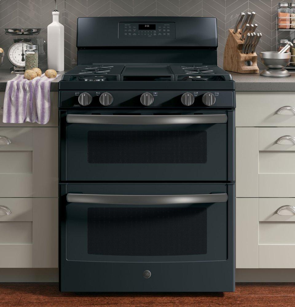 GE® 30" Free-Standing Gas Double Oven Convection Range