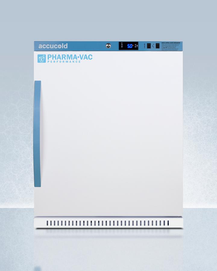 6 CU.FT. ADA Height Vaccine Refrigerator, With Removable Drawers