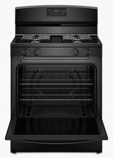 30-inch Gas Range with Easy Touch Electronic Controls - Black