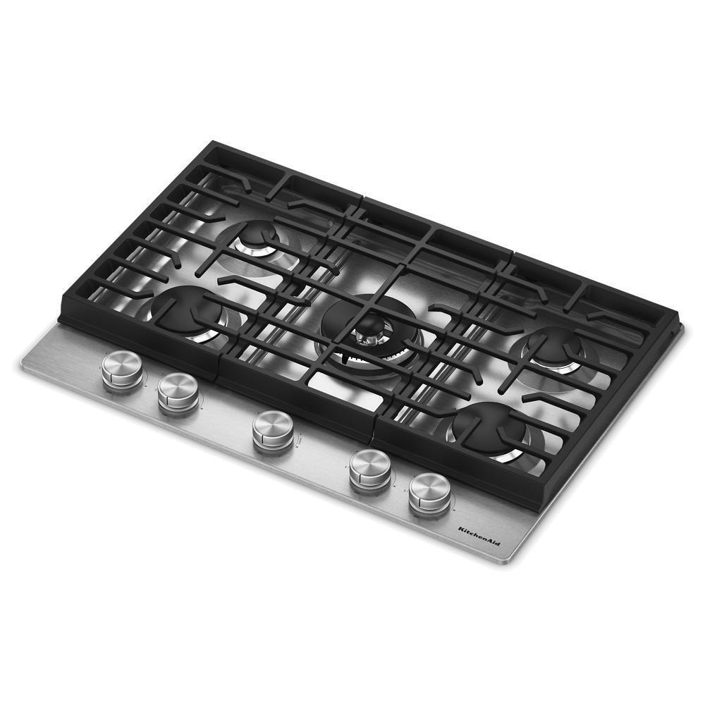 KitchenAid® 30 in. Gas Cooktop with 5 Burners and Integrated Wok Grate
