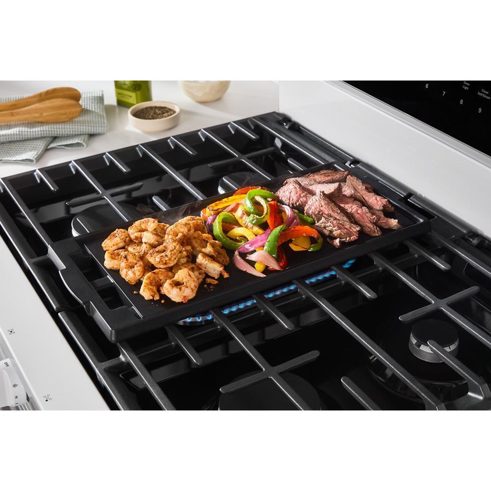 30-inch Smart Gas Range with Air Cooking Technology, No Preheat Air Fry, Steam/Self Clean and High Speed Preheat