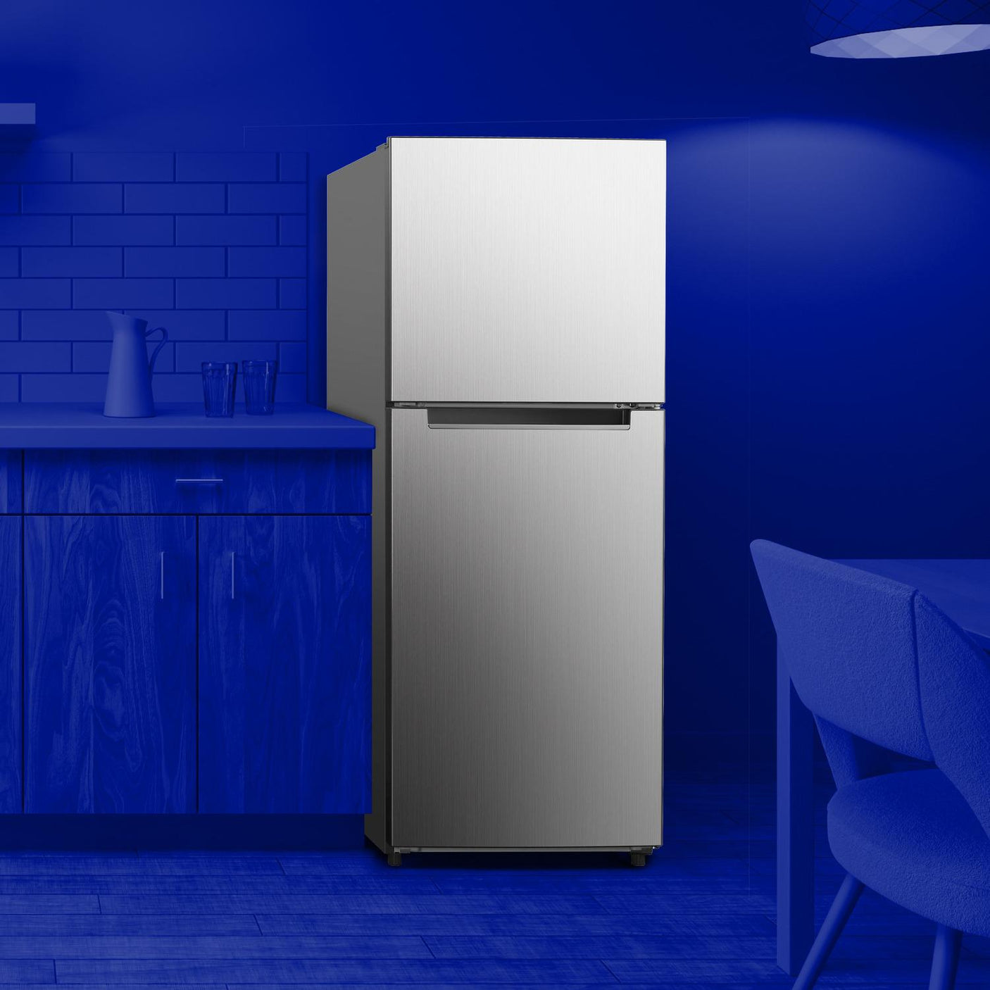 Element Electronics 10.1 cu. ft. Top Freezer Refrigerator - Stainless Steel, ENERGY STAR (ENR10TFGBS)