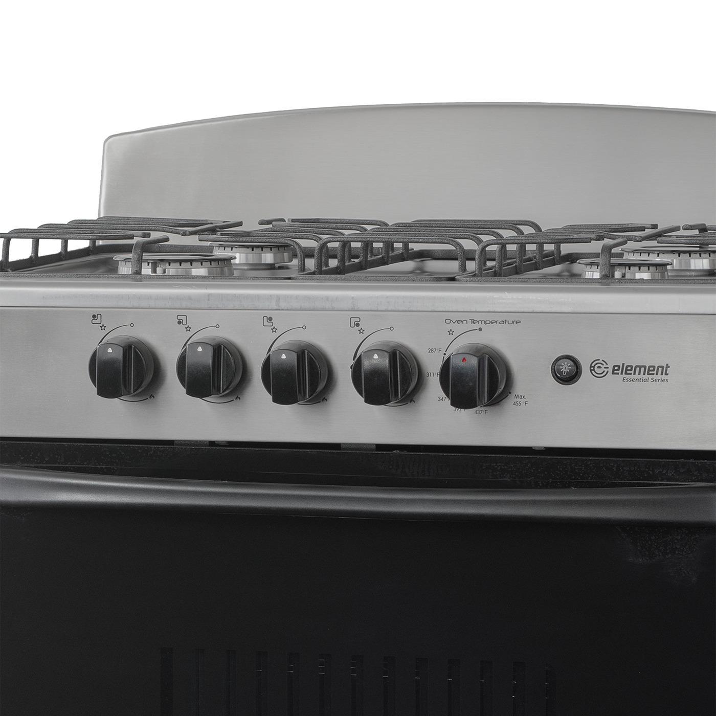 Element Electronics 4.0 cu. ft. 30", 4-Burner Gas Range (EEGR3A4MCCS)