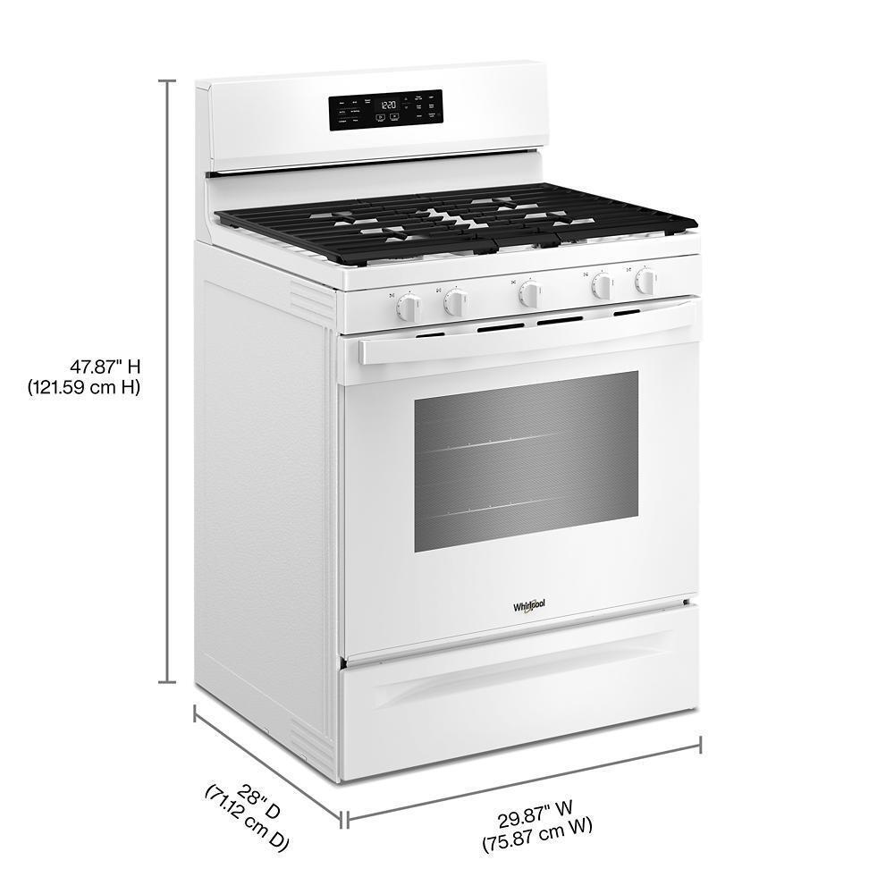 30-inch Gas Range with Air Cooking Technology and Steam Clean