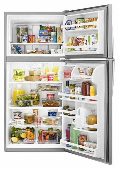 30-Inch Wide Top Freezer Refrigerator - 18 cu. ft. - Monochromatic Stainless Steel