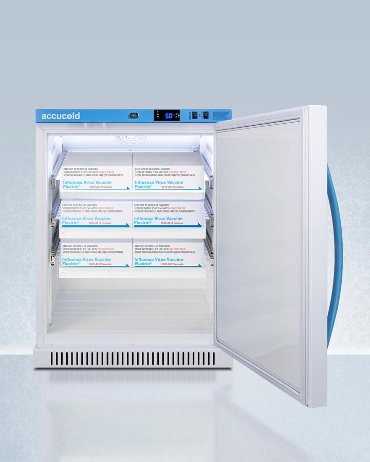 6 CU.FT. ADA Height Vaccine Refrigerator With Removable Drawers