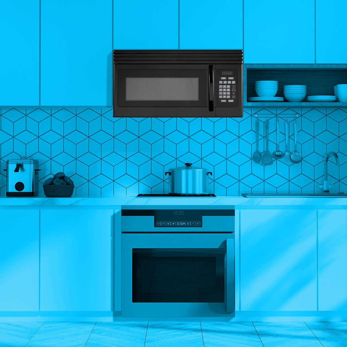 Element Electronics 1.6 OTR Microwave - Black (EM1601RQCB)
