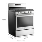30-inch Wide Gas Range With 5th Oval Burner - 5.0 Cu. Ft.