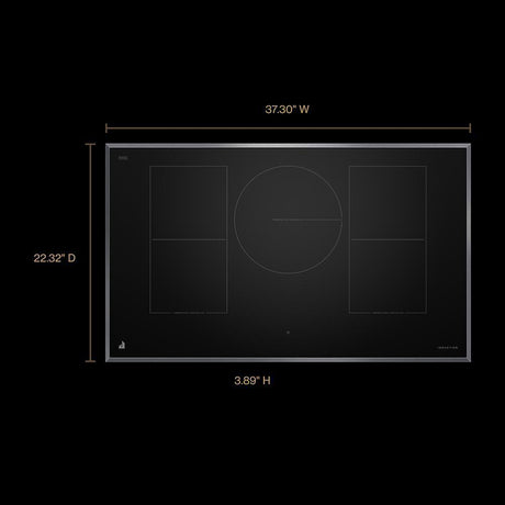36" Lustre Smart Induction Cooktop with Temperature-Controlled Cooking