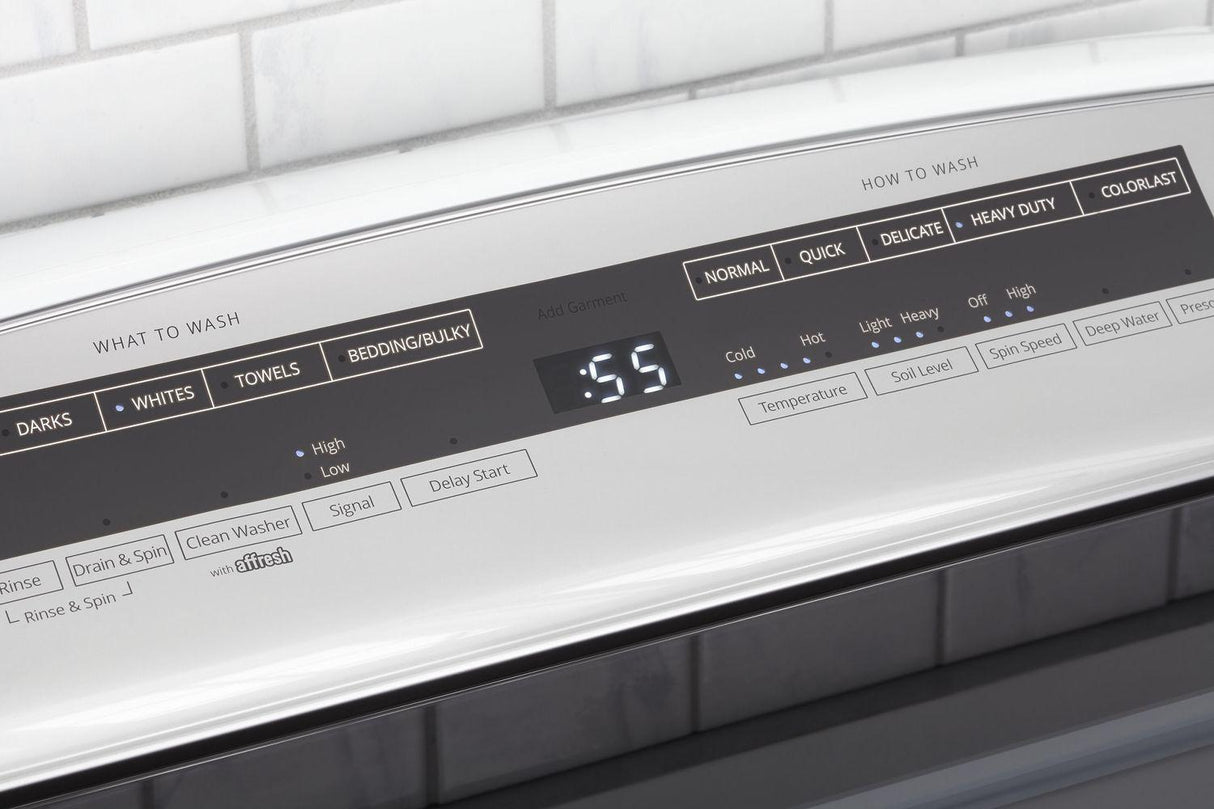 7.4 cu. ft. Top Load Electric Dryer with AccuDry Sensor Drying Technology White
