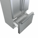 800 Series French Door Bottom Mount Refrigerator 36'' Easy clean stainless steel B36CT81SNS
