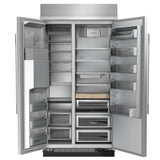 20.8 Cu. Ft. 36" Built-In Side-by-Side Refrigerator features Exterior Water and Ice Dispenser with Measured Fill