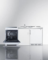 72" Wide All-in-one Kitchenette With Electric Range