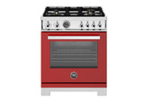 30" Professional Range Dual Fuel Self Clean Rosso Red