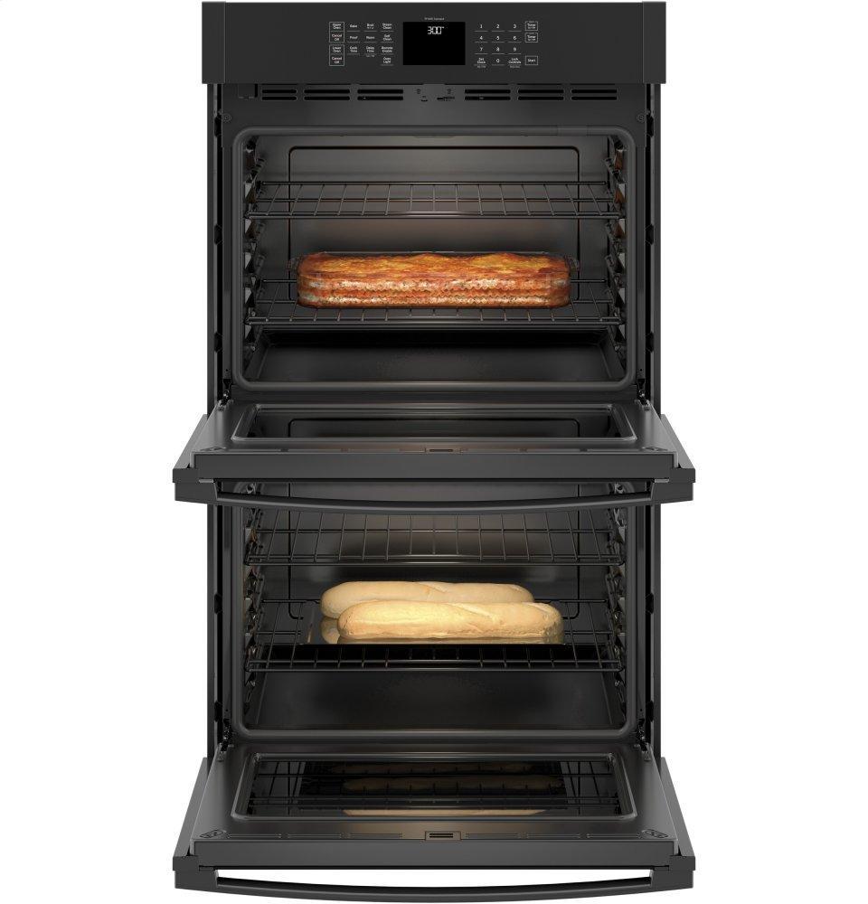GE® 30" Smart Built-In Self-Clean Double Wall Oven with Never-Scrub Racks