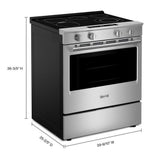 30-Inch Wide Slide-In Electric Range with Grill Mode and No Preheat Air Fry - 5.3 Cu. Ft.