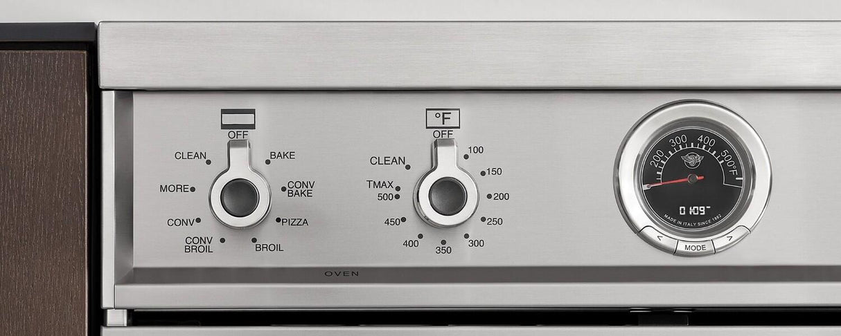 30 inch Dual Fuel Range, 4 Brass Burners, Electric Self-Clean Oven Stainless Steel