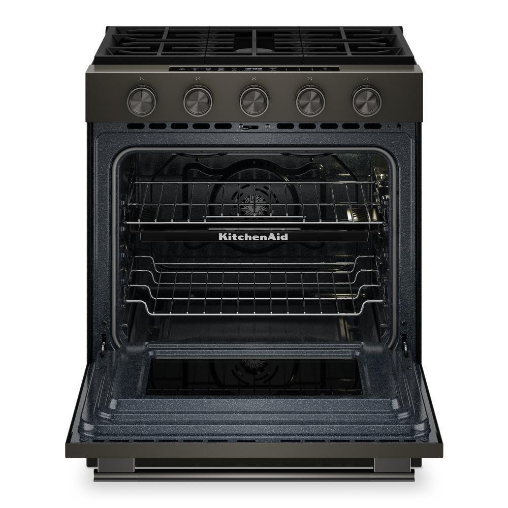 5.0 Cu. Ft. Smart Slide-in Gas Range with Convection Cooking Modes and 2-in-1 Burner