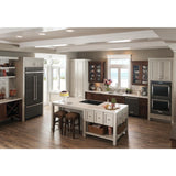 20.8 Cu. Ft. 36" Width Built In Stainless Steel French Door Refrigerator with Platinum Interior Design