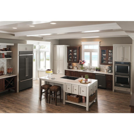 20.8 Cu. Ft. 36" Width Built In Stainless Steel French Door Refrigerator with Platinum Interior Design