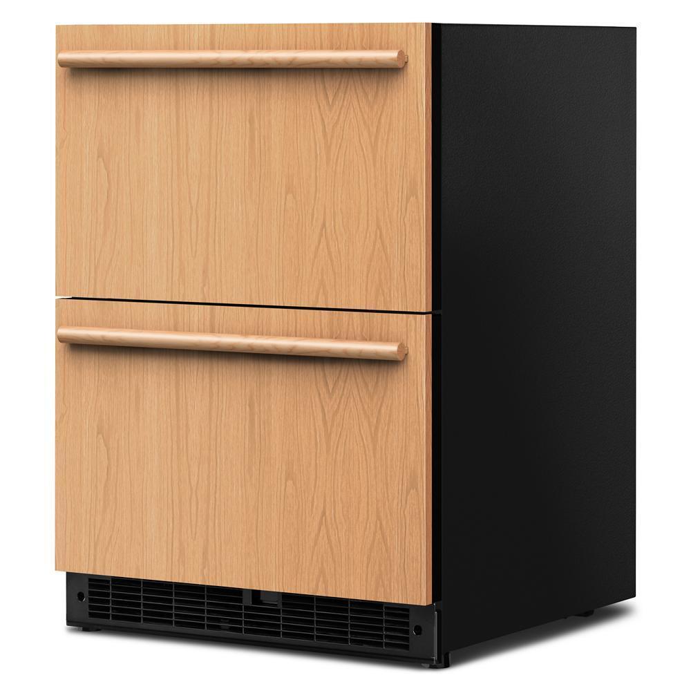 24" Panel-Ready Undercounter Double-Drawer Refrigerator