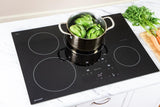 30 in. width Induction Cooktop, European Black Mirror Finish Made with Premium SCHOTT Glass