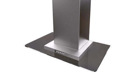 30" glass wall hood