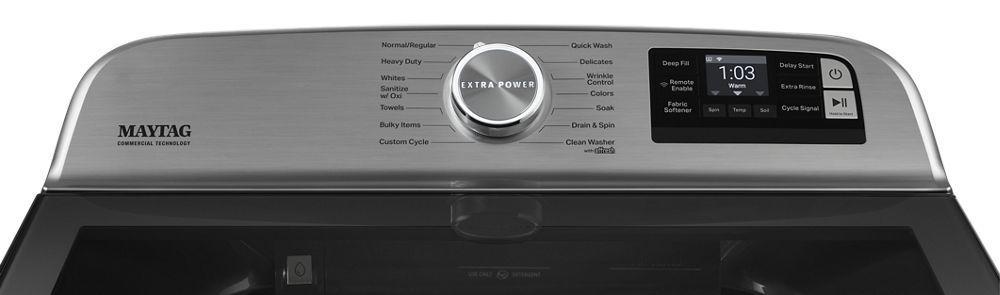 Smart Capable Top Load Washer with Extra Power Button - 5.2 cu. ft.