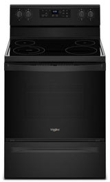 5.3 cu. ft. Freestanding Electric Range with Adjustable Self-Cleaning Black