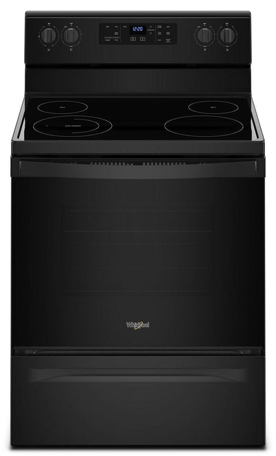 5.3 cu. ft. Freestanding Electric Range with Adjustable Self-Cleaning Black