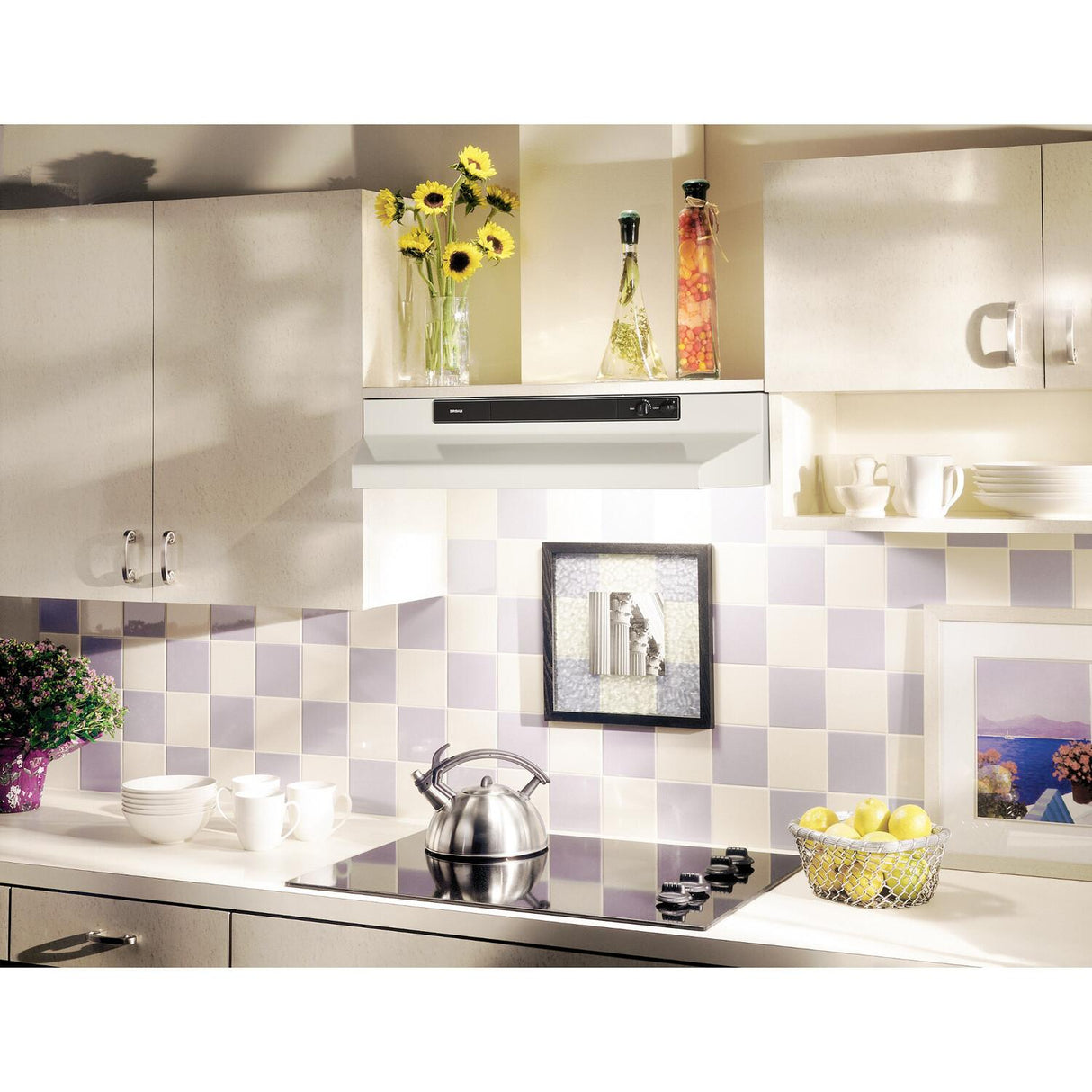 Broan® 30-Inch Convertible Under-Cabinet Range Hood, 220 CFM, Bisque