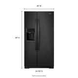 36-inch Wide Side-by-Side Refrigerator - 28 cu. ft.
