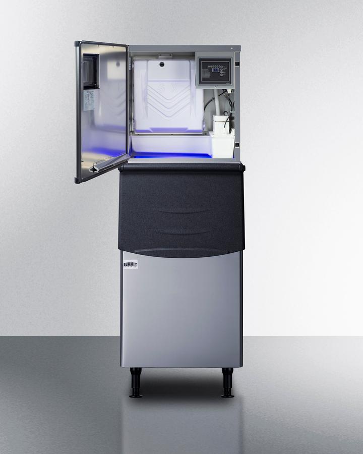 350 Lb. Commercial Ice Machine With Stainless Steel Bin