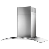36" Concave Glass Wall Mount Range Hood