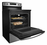 30-inch Amana® Electric Range with Extra-Large Oven Window - Black-on-Stainless